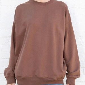 brandy melville L/XL brown erica sweatshirt (WITH POCKETS)